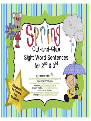 cover image of Cut-and-Glue Sight Word Sentences for 2nd and 3rd